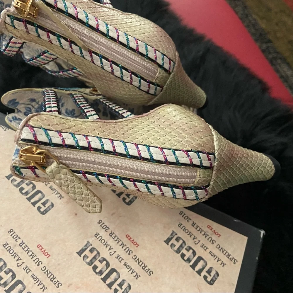 Gucci Python Multicolor Gem Booties - Picture 5 of 10